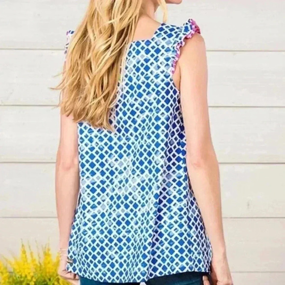 Matilda Jane Wondering Waters Tunic Boho Top with Tassels Size M NWT - Picture 2 of 6